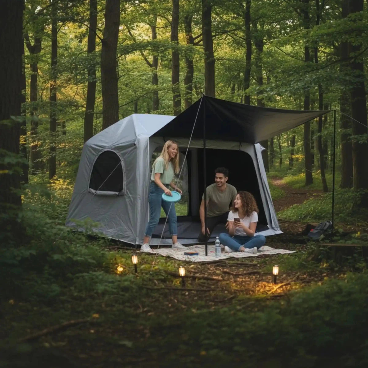 3-4 Person Inflatable Tent Front Awning for Family Outdoor – Family-Sized Inflatable Cabin Tents 2026
