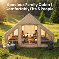 4-6 Person Inflatable Glamping Tent for Family Outdoor