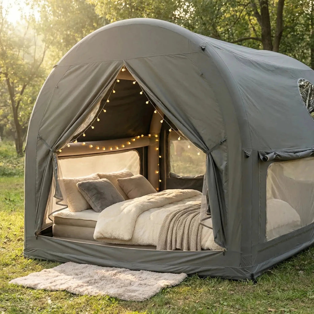 4-6 Person Glamping Dome Air Tent, Inflatable Cabin Tent for Camping