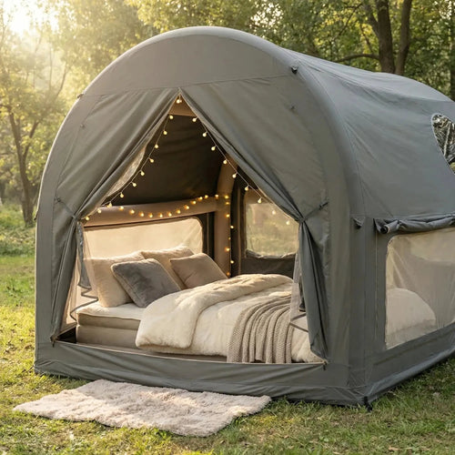 4-6 Person Glamping Dome Air Tent, Inflatable Cabin Tent for Camping