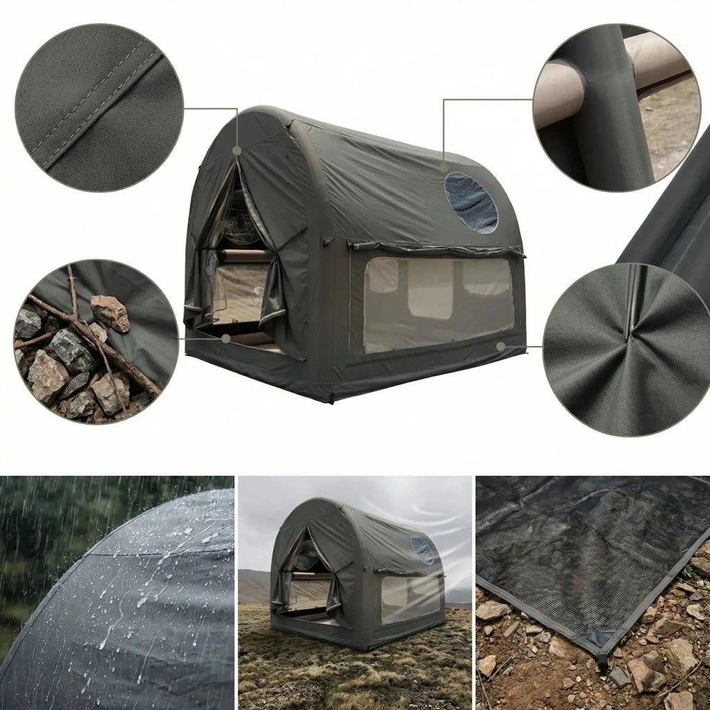 4-6 Person Glamping Dome Air Tent, Inflatable Cabin Tent for Camping